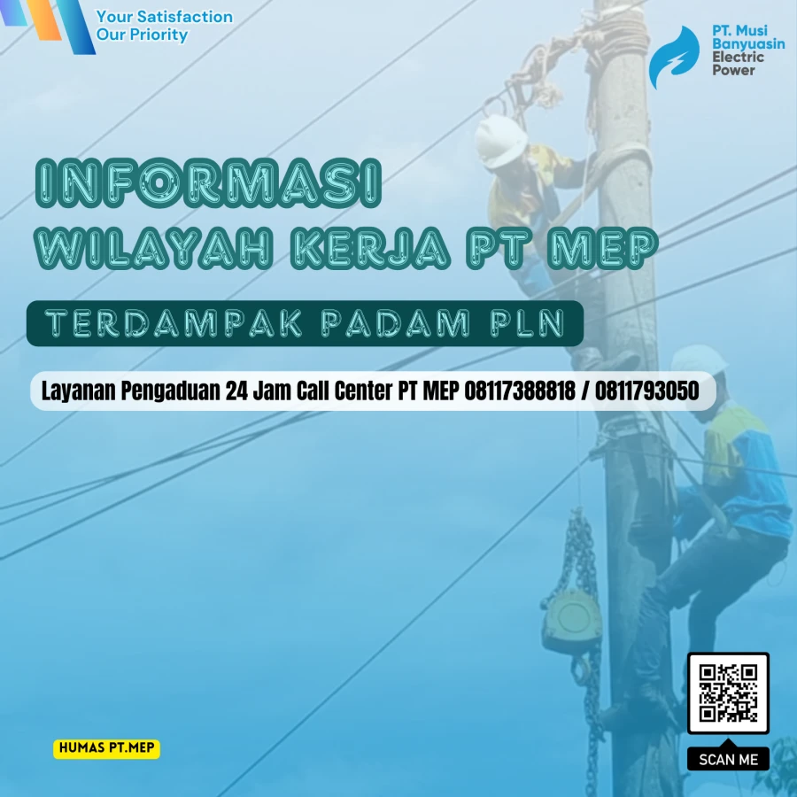 Info: Wilayah Kerja PT MEP Kapel Sido Mukti Terdampak Padam dari PLN 11/07/24