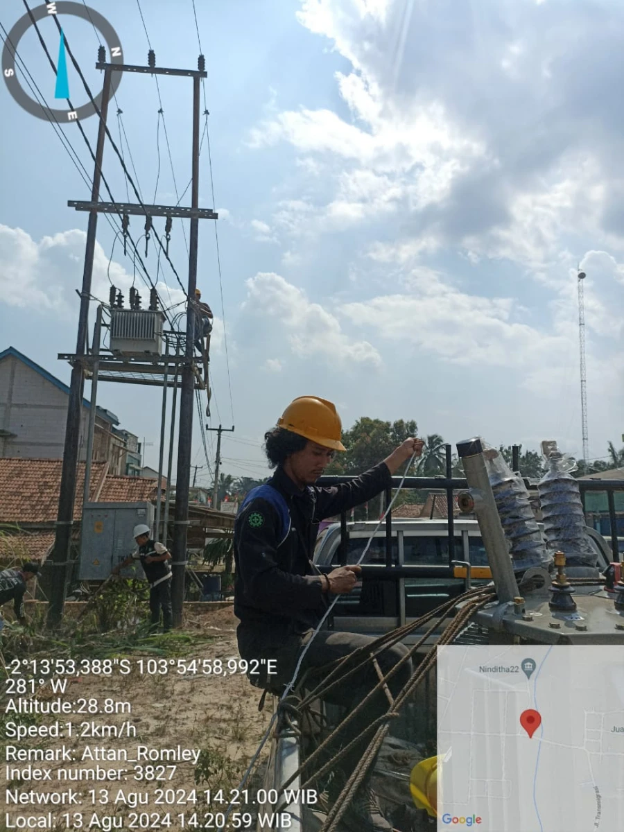 Informasi Padam Gangguan Listrik Di Wilayah Kerja PT MEP Kapel Tungkal Jaya Tanggal 13/08/24 [Penggantian Trafo]