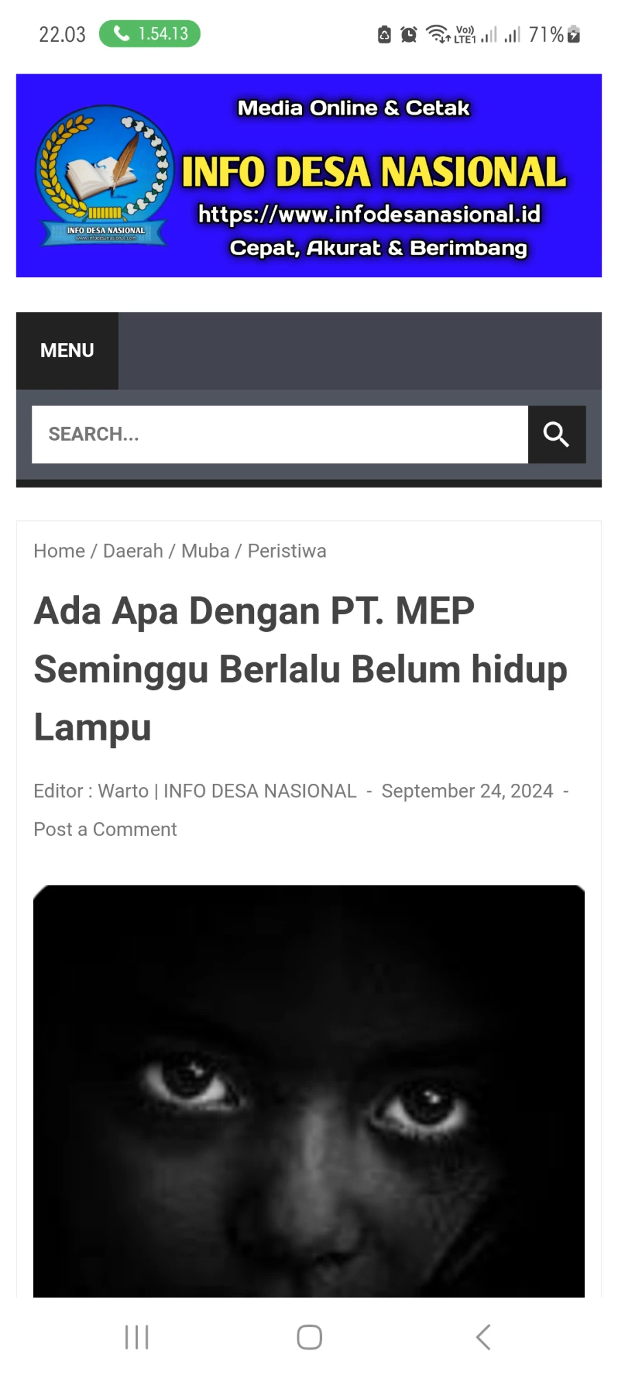 INFORMASI INDIKASI PEMADAMAN LISTRIK DI WILAYAH KERJA   PT. MEP DESA RANTAU KROYA KAPEL LAIS BULAN SEPTEMBER 2024 TERDAMPAK DARI GANGGUAN DI WILAYAH KERJA PLN 24/09/24