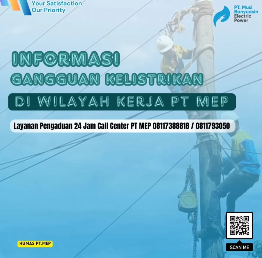 KLARIFIKASI PENYEBAB PEMADAMAN DI WILAYAH PT MEP KAPEL TUNGKAL JAYA
