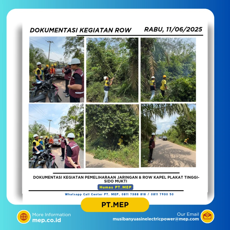 Kegiatan ROW Kapel Plakat Tinggi - Sido Mukti pada hari Rabu, 11/06/2025