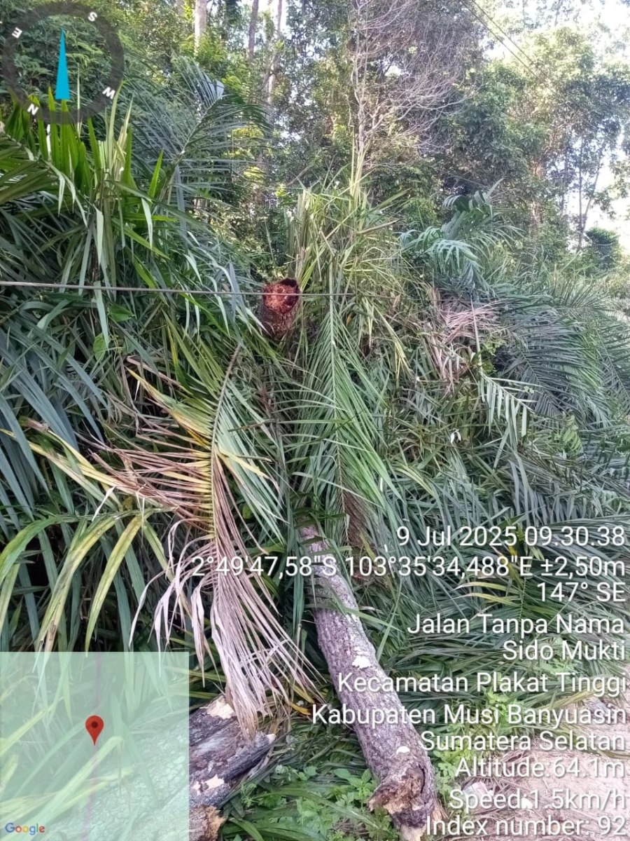 Informasi penyebab pemadaman wilayah kapel Sido Mukti tanggal 09/07/2025