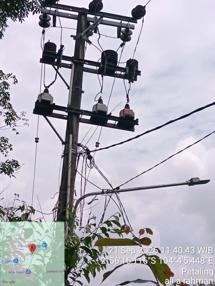 Informasi penyebab pemadaman wilayah kapel Lais [Rantau Kroya] tanggal 21/09/2025