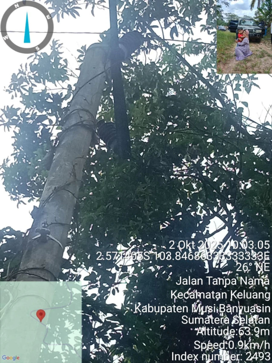 Informasi penyebab pemadaman wilayah kapel Keluang-Batang Hari Leko tanggal 02/10/2025