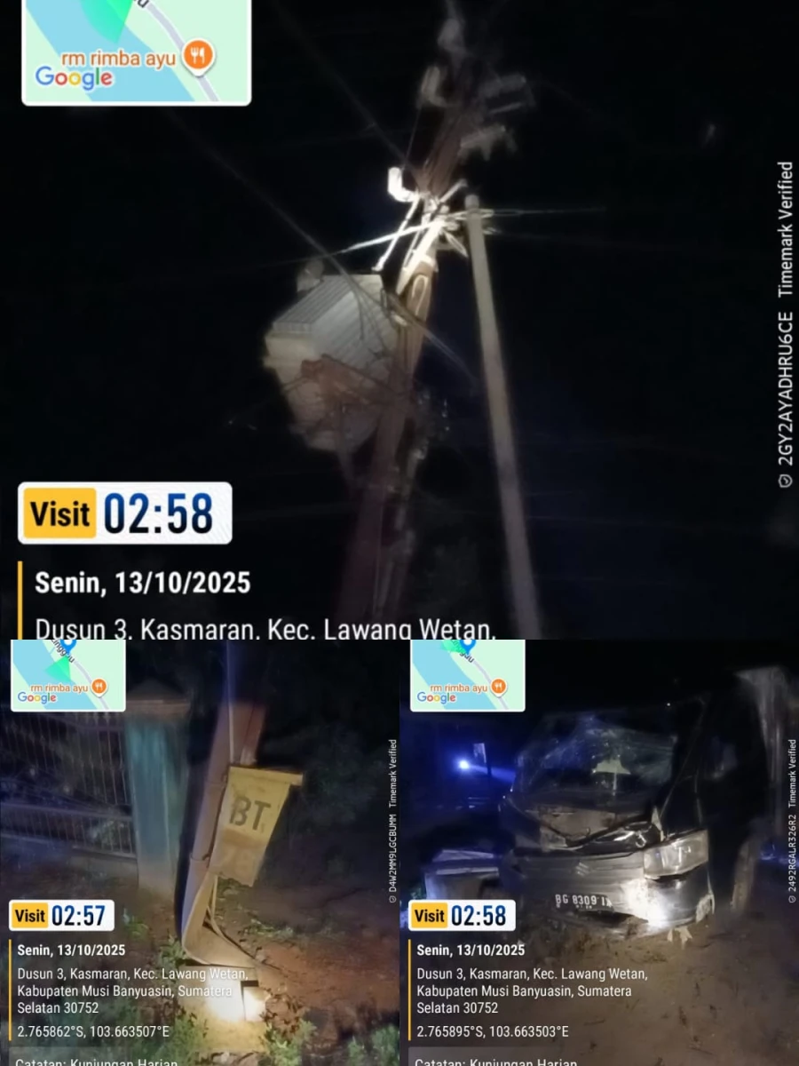 Informasi Terdampak Padam PLN di Wilayah Kerja PT MEP Kapel Sido Mukti Hari Senin Tanggal 13/10/2025