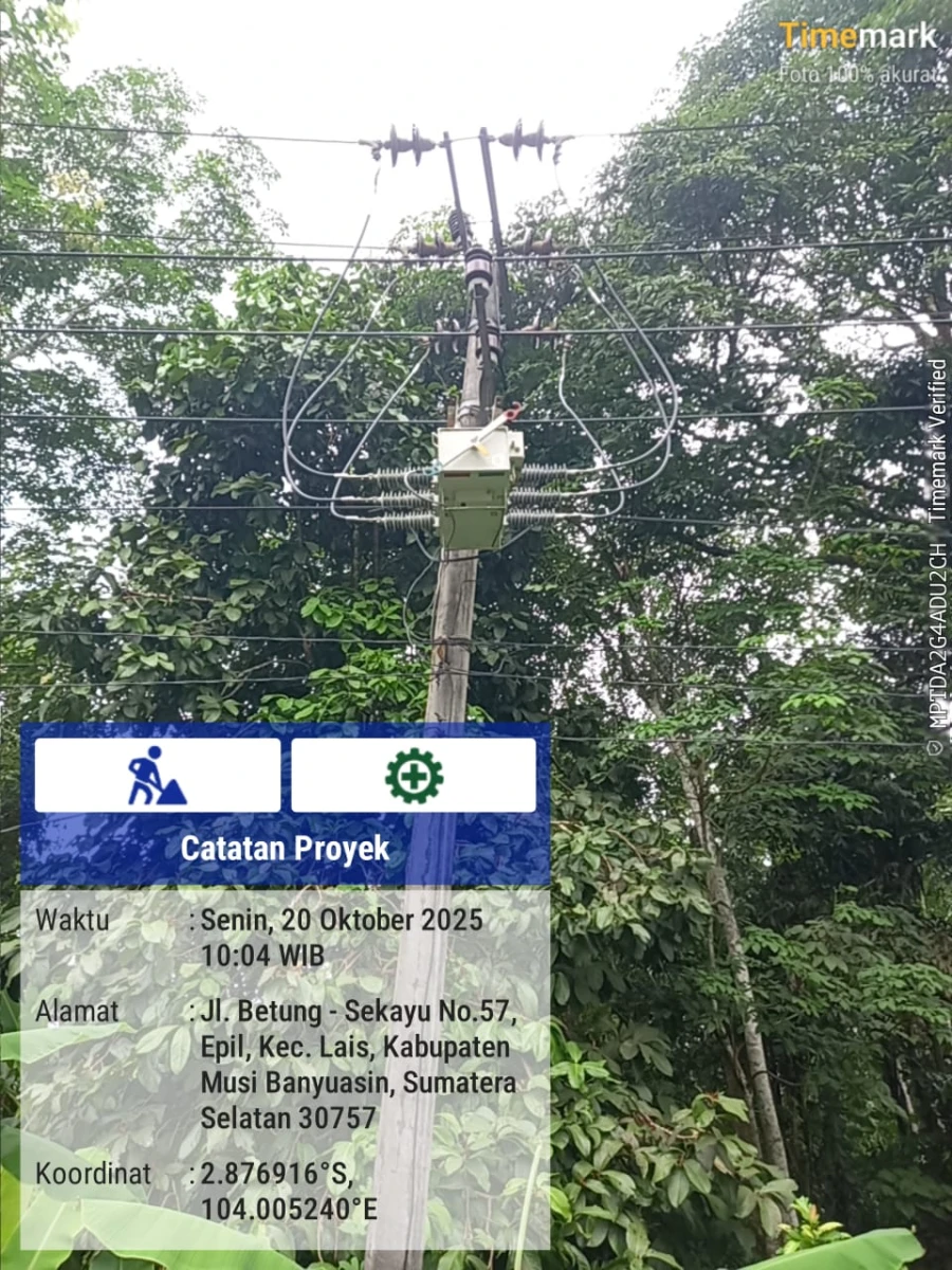 Informasi Terdampak Padam PLN di Wilayah Kerja PT MEP Kapel Lais [Danau Cala] Hari Senin Tanggal 20/10/2025