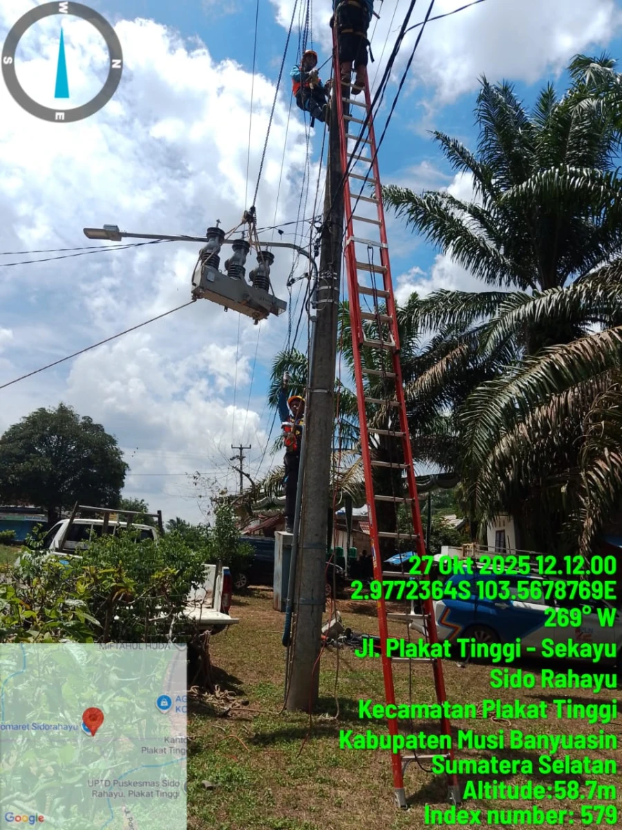 Informasi pemadaman wilayah Plakat tinggi dan Sido mukti 27/100/2025