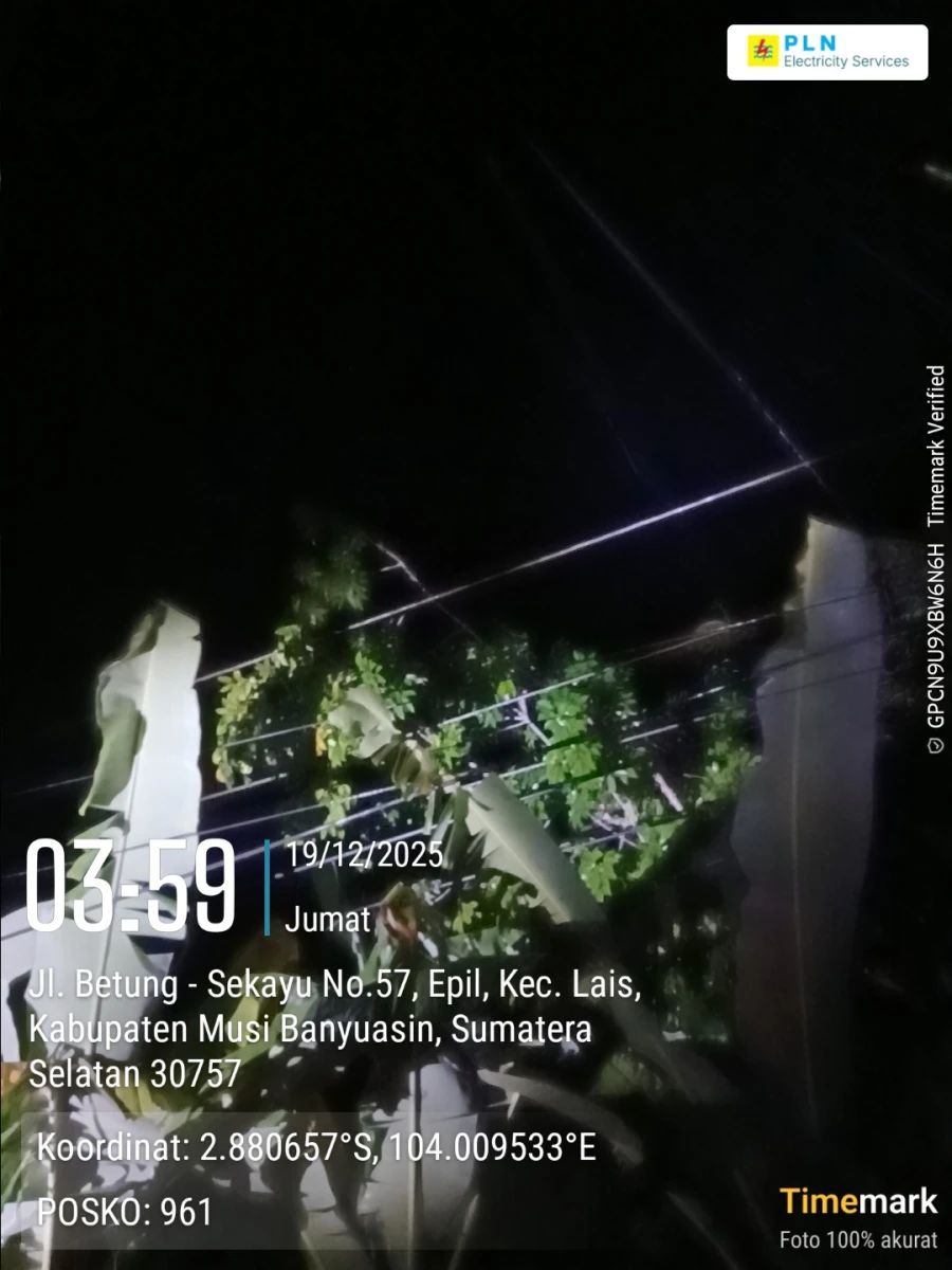Informasi Terdampak Padam PLN di Wilayah Kerja PT MEP Hari Jum'at Tanggal 19/12/2025