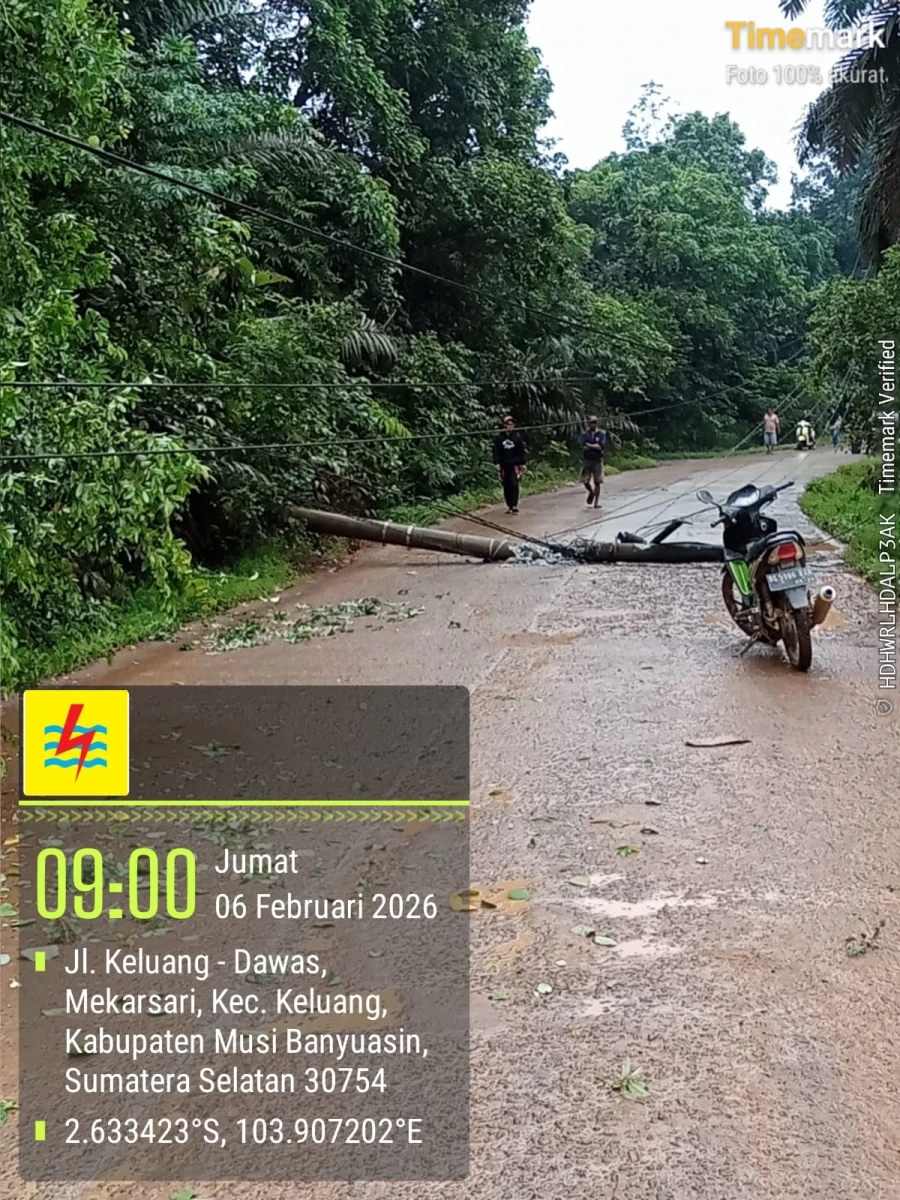 Informasi Terdampak Padam PLN di Wilayah Kerja PT MEP Kapel Keluang -Batang Hari Leko Hari Jumat Tanggal 06/06/2026