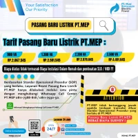 TARIF PASANG BARU LISTRIK PT.MEP